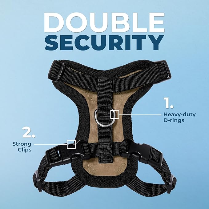 Voyager Escape-Proof Step-in Lock Cat Harness & 5ft Neoprene-Handle Leash Set - Image 2