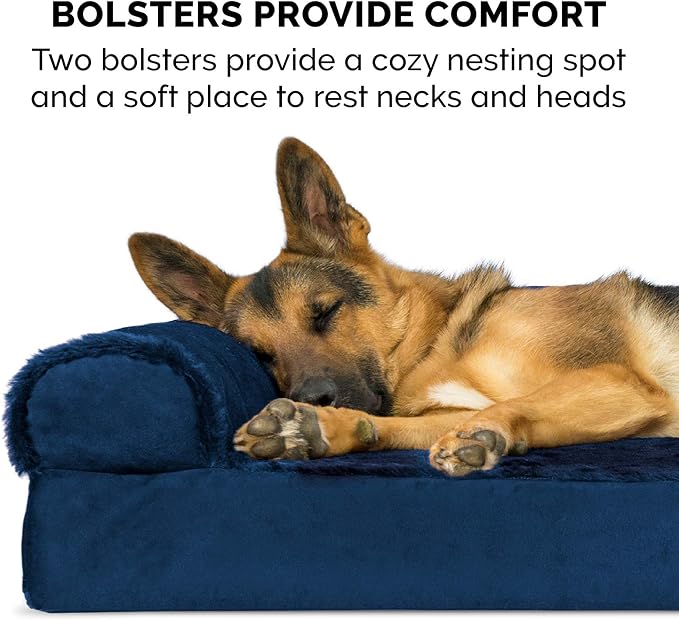 Furhaven Orthopedic Dog Bed for Large Dogs w/ Removable Bolsters & Washable - Image 11
