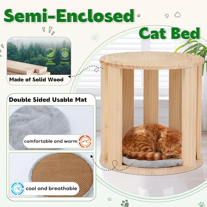 82.7'' Tall Modern Cat Tree for Indoor Cats, Artificial Areca Palm Tree Cat - Image 3