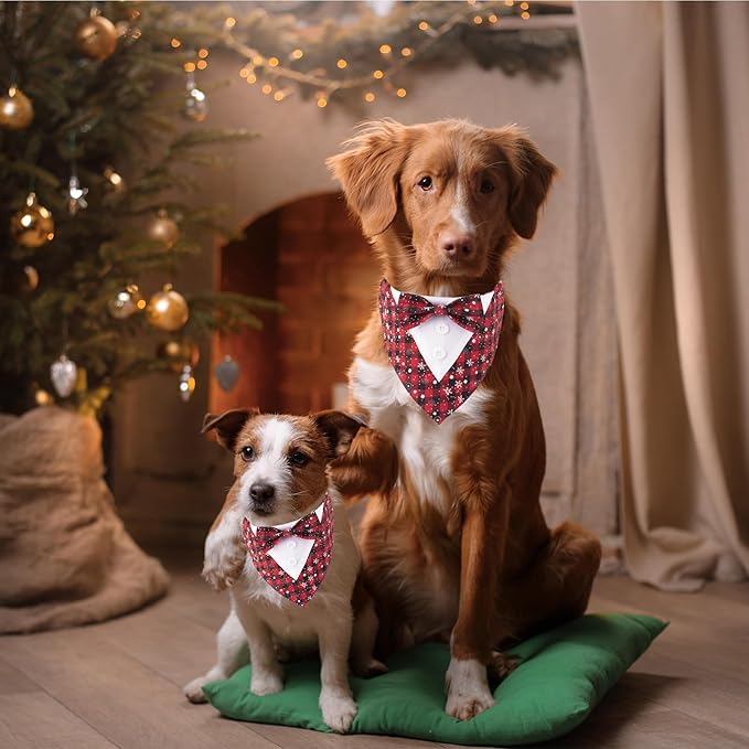 ADOGGYGO Christmas Dog Tuxedo Bandana - Image 3