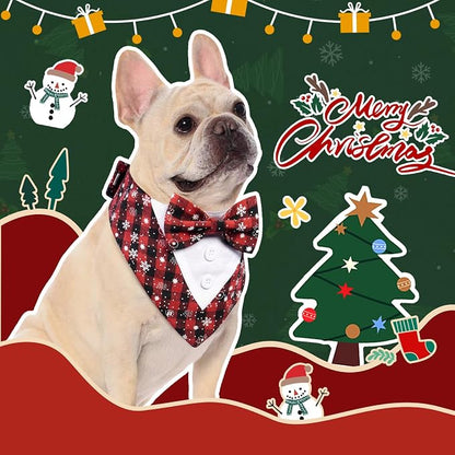 FUAMEY Dog Tuxedo Christmas for Small Dogs, Dog Formal Suit Dogs Attire Pet Bow - Image 4