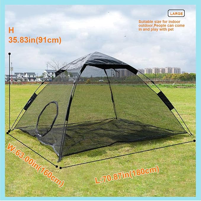 Portable Large Pop Up Pet Cat Tents Enclosures - Image 7