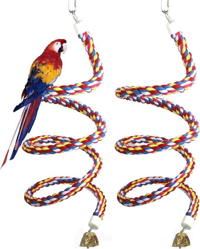 2PCSx 79inch Bird Spiral Rope by OSWINMART