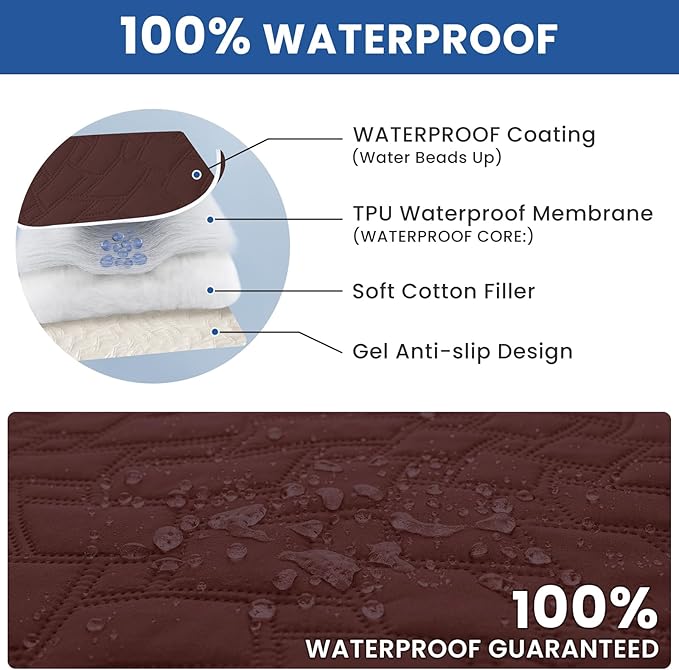 Waterproof Dog Blanket, Non-Slip Soft Pet Bed Cover, Couch Cover - Image 2