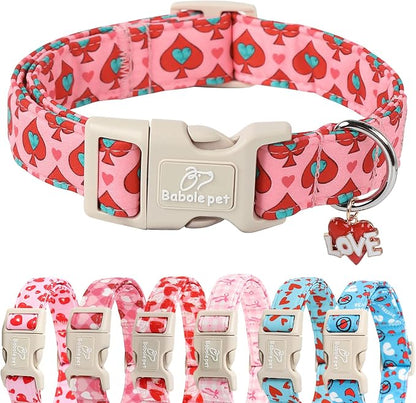 Valentines Dog Collar for Small Dogs by Babolepet