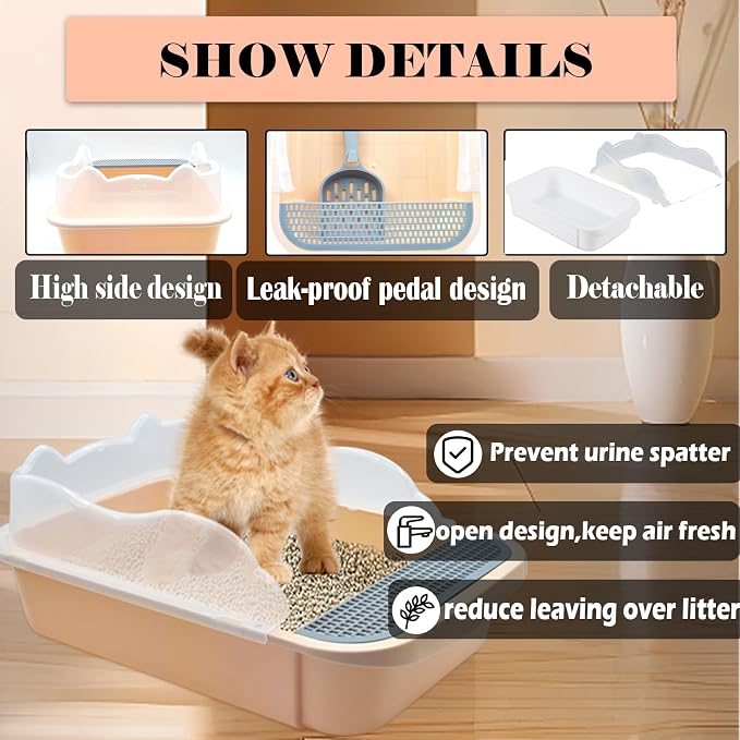 kathson Open Cat Litter Box - Image 3