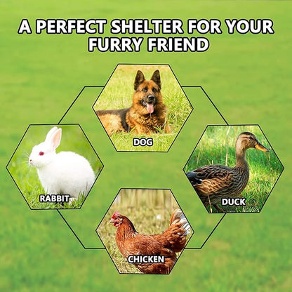 HITTITE Extra Large Outdoor Dog Kennel, Anti-Rust Dog Kennel Outside - Image 7
