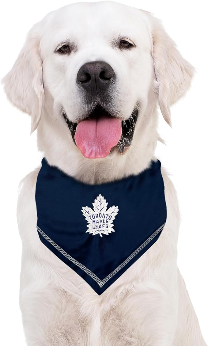 Pets First NHL Toronto Maple Leafs TIE Bandana, Size Small/Medium. Dog Bandana - Image 4