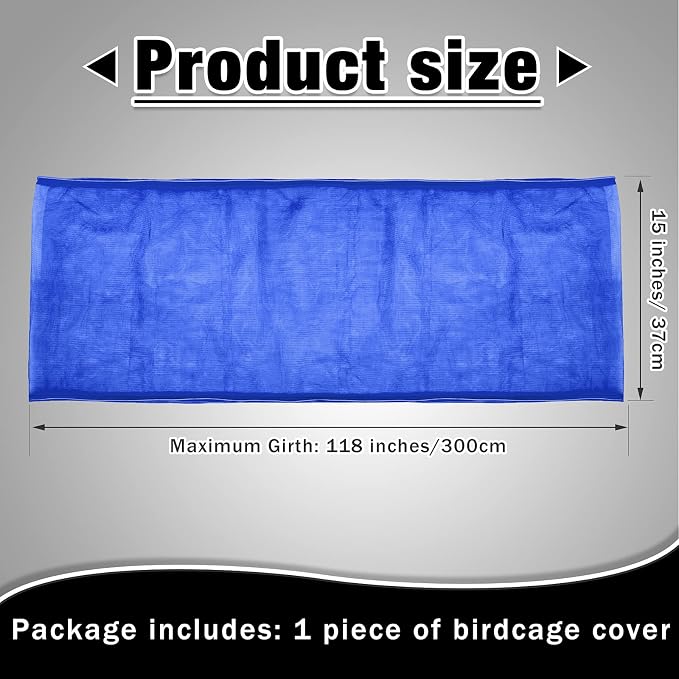 Shappy Large Bird Cage Seed Catcher, Bird Cage Cover Net Skirt Guard, - Image 2