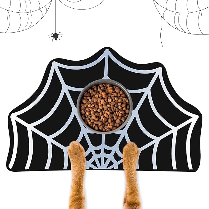 Pet Mat for Food and Water, Absorbent Non-Slip Quick Dry Dog Food Mat for Dog by Relosy