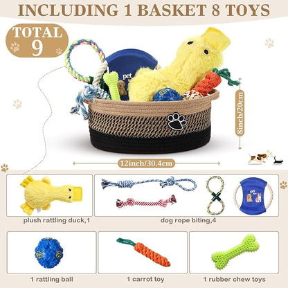Zopeal Puppy Dog Toy Gift Storage Basket - Image 2