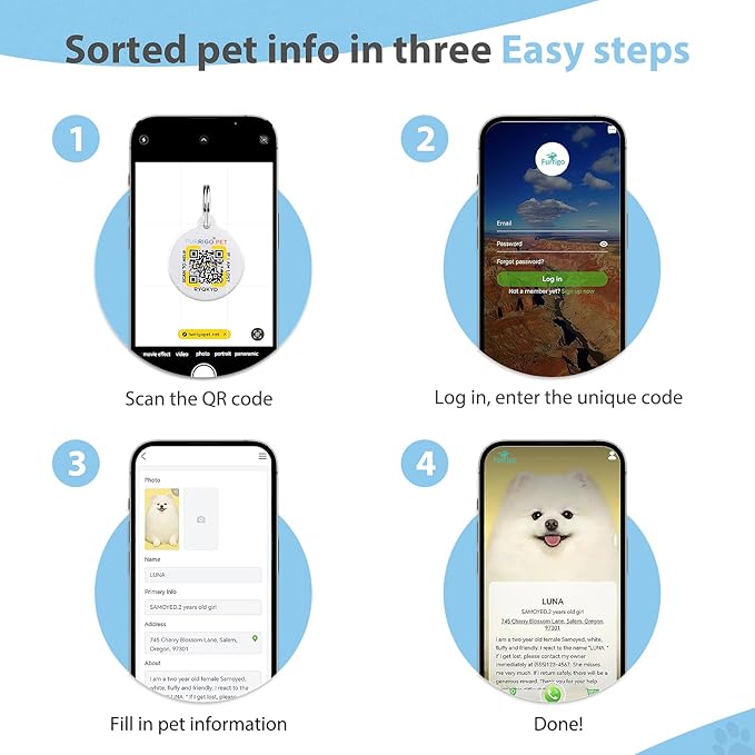 Cat Collar Breakaway with QR Code Name Tag, Reflective Kitten Collars with Bell - Image 3