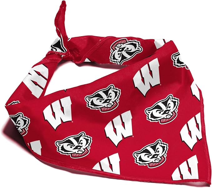 Wisconsin Badgers Officially Licensed Bandana by ShopInstaPets