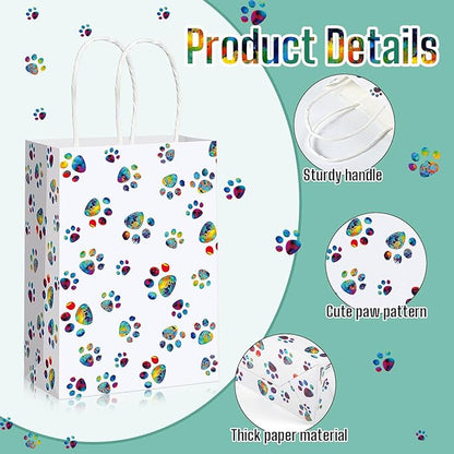 Blulu 20 Pcs Puppy Dog Paw Gift Bags - Image 2