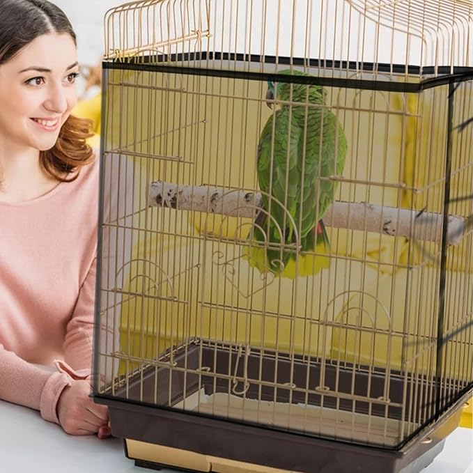 Daoeny Bird Cage Seed Catcher, Large Bird Cage Cover, Adjustable Soft Airy - Image 5