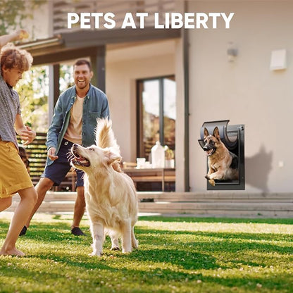 3-Flap Dog Door, All Aluminum Alloy Large Doggy Door Doggie door - Image 7