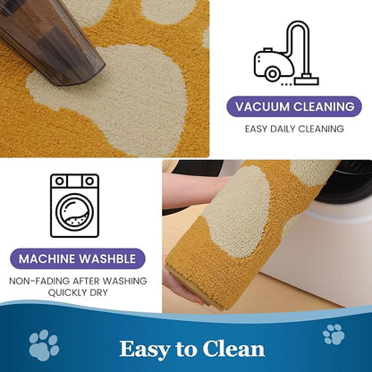 Buganda Dog Door Mat for Muddy Paws, Absorbent Dirt Trapper Washable Indoor - Image 7