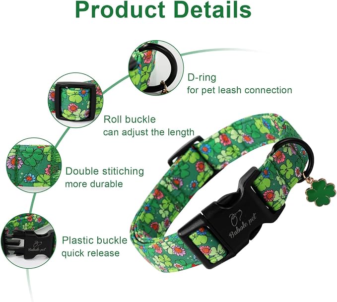 St Patricks Day Dog Collar for Small Dogs - Image 2