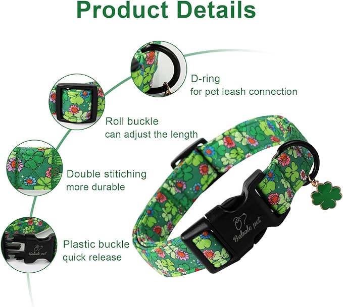 St Patricks Day Dog Collar for Giant Large Dogs - Image 2