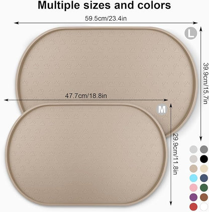 KPWACD Dog Food Mat Anti-Slip Bowl Mats - Image 2