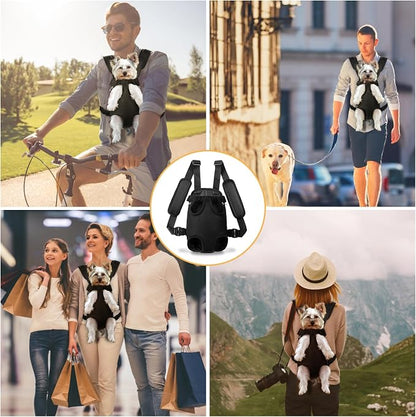 YUDODO 2-Pack Pet Dog Carrier Backpack Adjustable Dog Front Carrier, Legs Out - Image 5