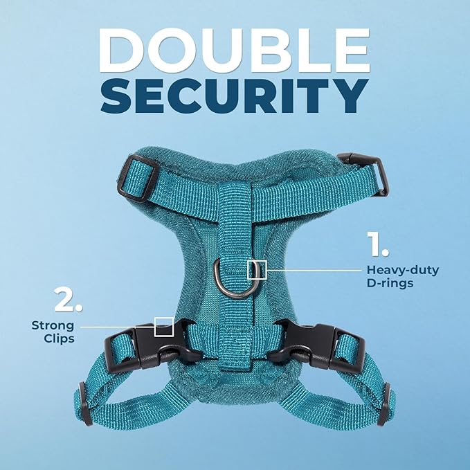 Voyager Escape-Proof Step-in Lock Cat Harness & 5ft Neoprene-Handle Leash Set - Image 2