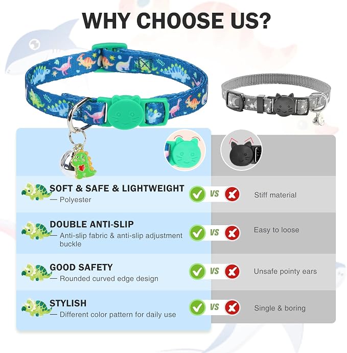 3 Pack Breakaway Cat Collars - Image 7
