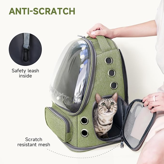 Cat Backpack Carrier, Breathable Cat Carrier Large Space Bubble Pet Backpack - Image 4