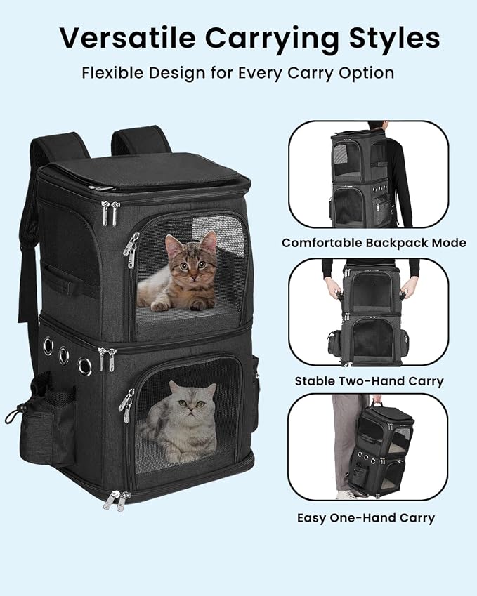 Double-Compartment Pet Carrier Backpack - Image 4
