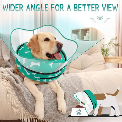 Supet Raised Inflatable Dog Cone Collar to Stop Licking, Soft Dog Cone - Image 5