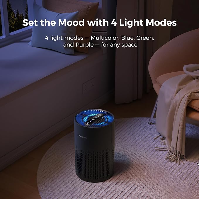 Purivortex Air Purifiers for Bedroom, Quiet Air Purifier - Image 7