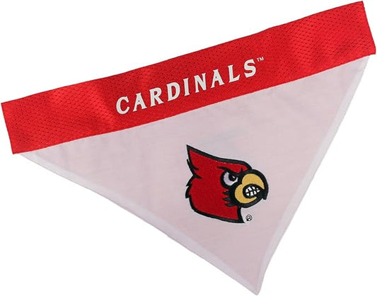 Pets First Collegiate Pet Accessories, Reversible Bandana, Louisville Cardinals by PETSFIRST