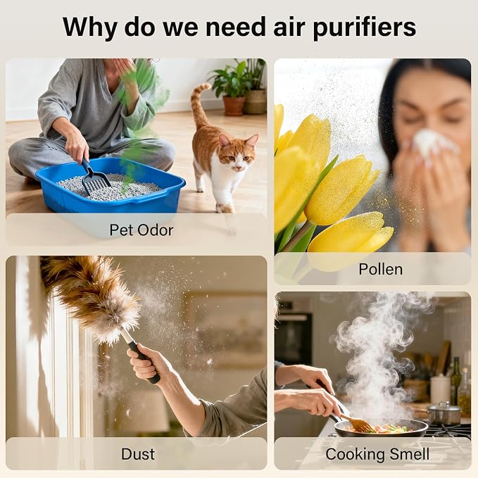 Air Purifiers for Home Pets Up to 3000Ft², H14 HEPA Large Room Air Purifier - Image 4