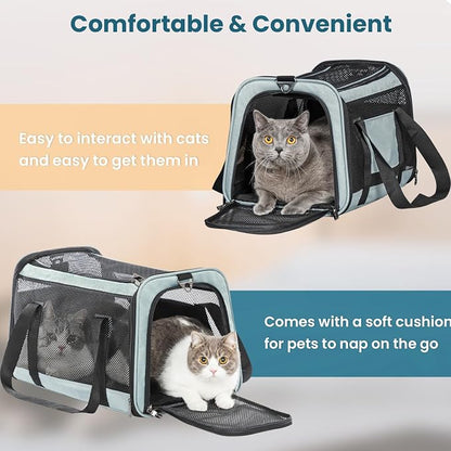 19 x 12 x 12 Large Cat Car Carrier – Roomy Escape-Proof Cat Car Seat - Image 6