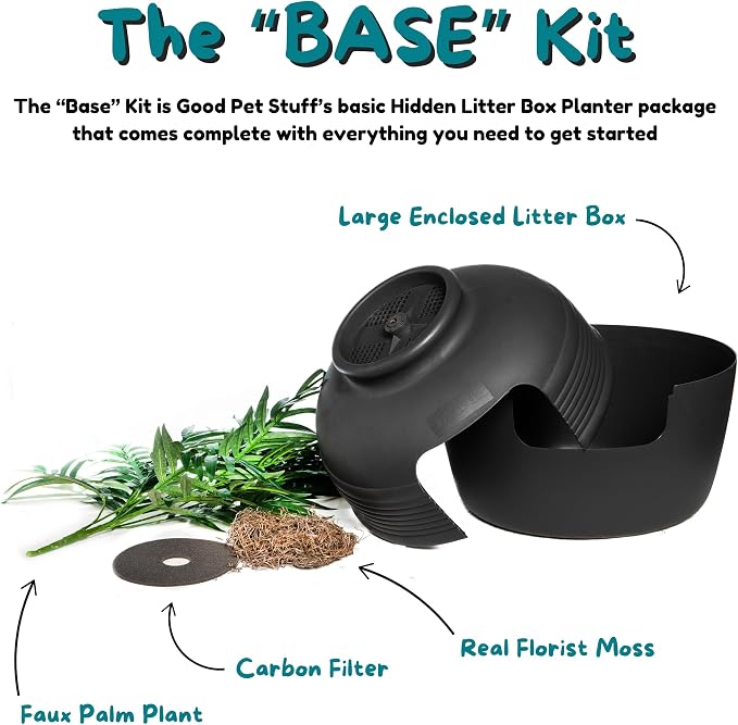 Good Pet Stuff Hidden Litter Box Planter, Decorative Cat Litter Enclosure - Image 6