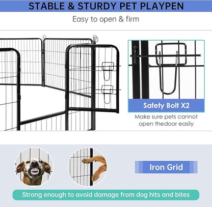 BestPet | Dog Playpen | 32 Inch, 32 Panels | Heavy Duty Metal Pet Exercise Pen - Image 5