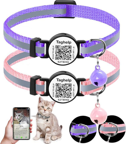2 Pack Breakaway Cat Collar by Taghelp