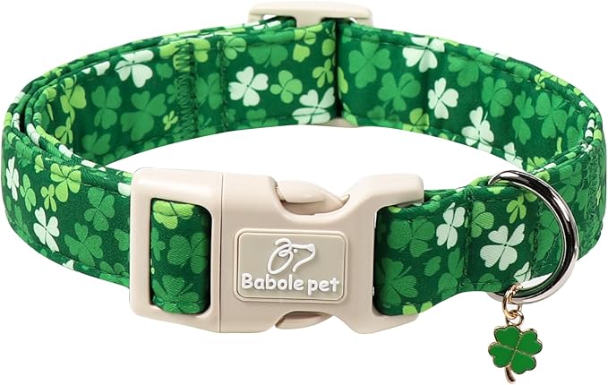 St. Patrick's Day Dog Collar for Small Dogs by Babolepet