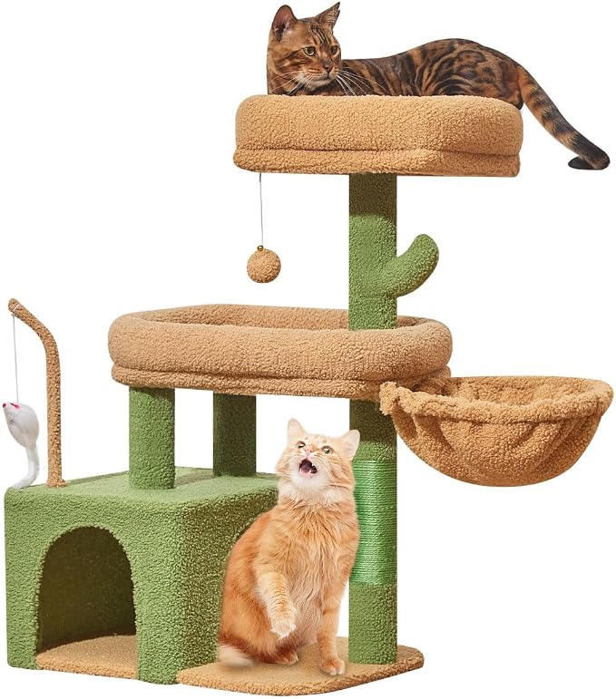 Taoqimiao MS043T Cat Tree, 32.2-Inch Cat Tower - Image 8