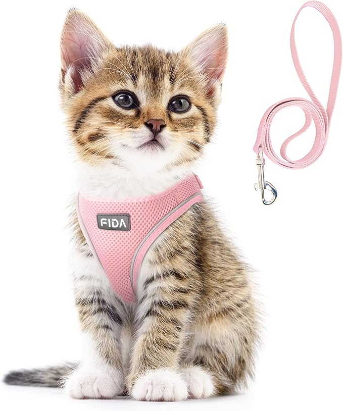 Fida Comfy Dog Harness with Leash, Cat Vest Harness Escape Proof, Breathable by Fida