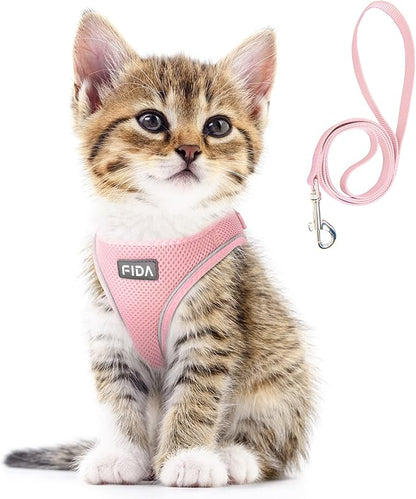 Fida Comfy Dog Harness with Leash, Cat Vest Harness Escape Proof, Breathable by Fida