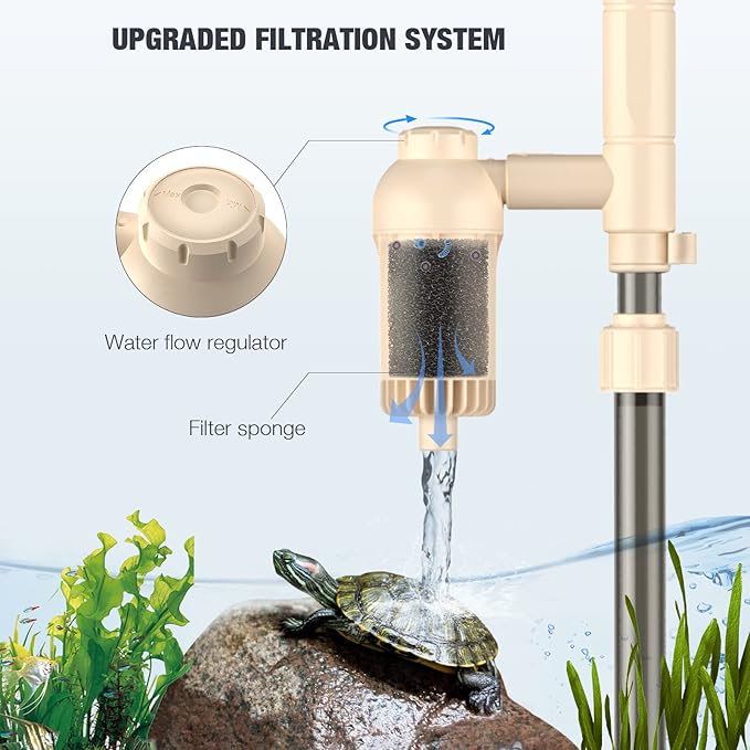 AKKEE Aquarium Vacuum Gravel Cleaner: 18W Gravel Vacuum - Image 3