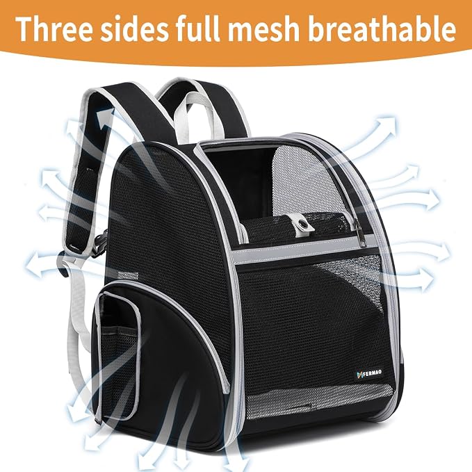Cat Backpack Carrier for Small Dogs and Medium cat Puppy Kitten Bunny Pet - Image 2