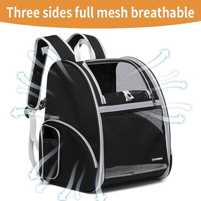 Cat Backpack Carrier for Small Dogs and Medium cat Puppy Kitten Bunny Pet - Image 2