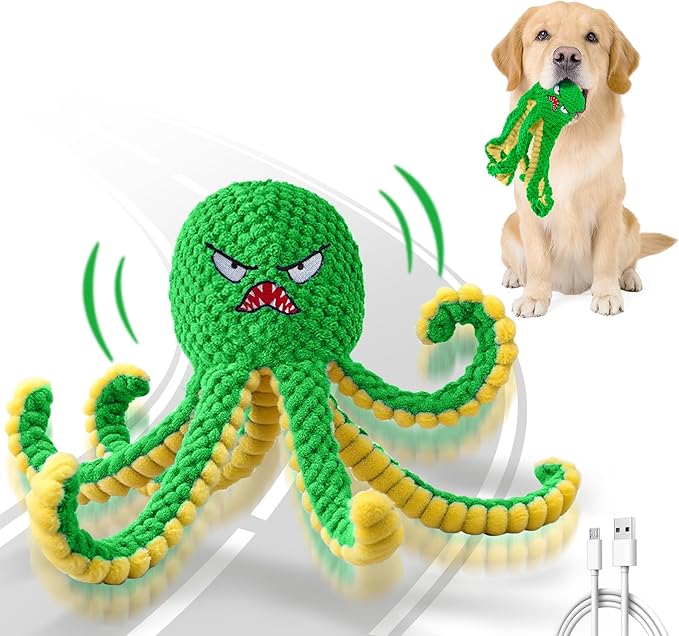 Interactive Dog Toys Octopus, Durable Automatic Jumping Dog Toy to Keep Them by Unknown