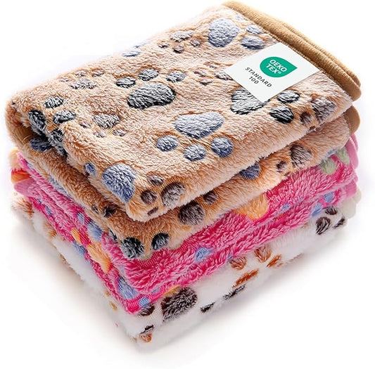 Luciphia 1 Pack 3 Blankets Super Soft Fluffy Premium Fleece Pet Blanket Flannel by luciphia