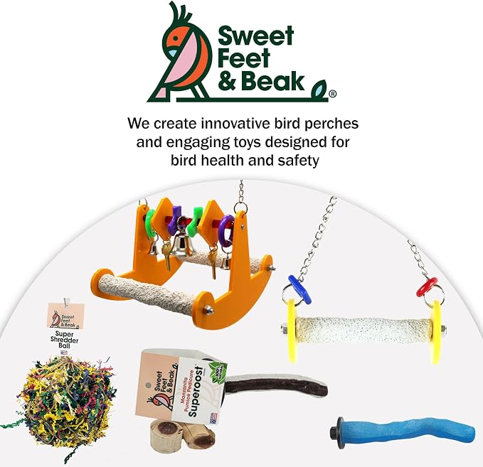 Sweet Feet and Beak Roll Bird Swing - Image 6