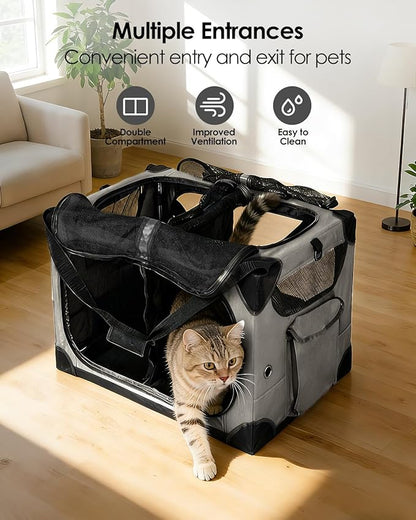 Extra Large Cat Carrier for 2 Cats, XL - Image 5