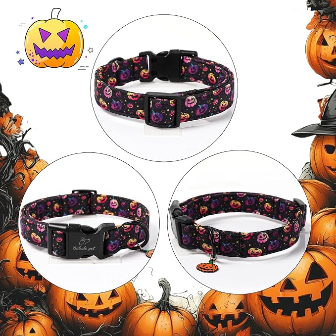 Halloween Dog Collar Spooky Fun Pumpkin Puppy Collar - Image 6