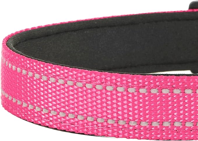 Reflective Dog Collar, Adjustable Soft Neoprene Padded Nylon Pet Collars - Image 5